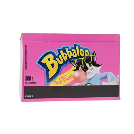 Chicle Bubbaloo Tutti Frutti 60 Unidades 5g 360-26