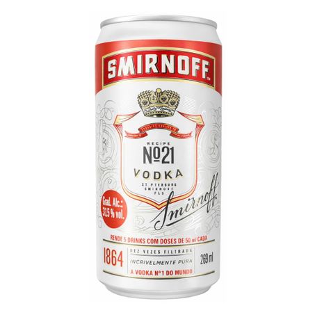 VODKA SMIRNOFF N21 LATA 269ML