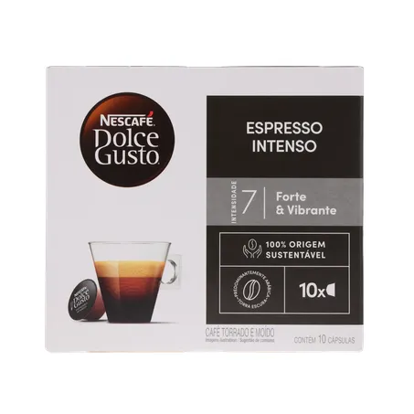 CAFÉ CÁPSULAS DOLCE GUSTO ESPRESSO INTENSO C/10 UN 360-0