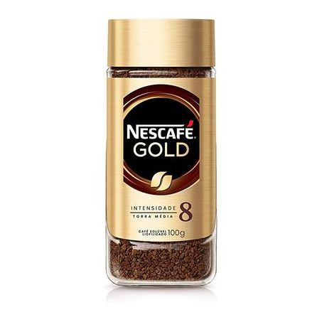 Cafe soluvel em pó nescafe gold 100g intensidade 8