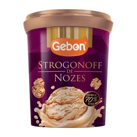 Sorvete Gebon Premium Strogonoff De Nozes Pote 700ml 
 