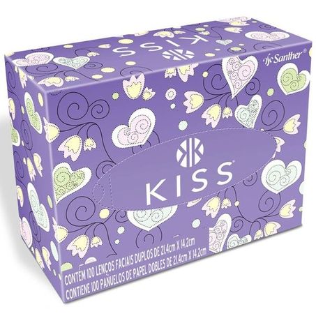 Lencos de papel kiss facial c/100un