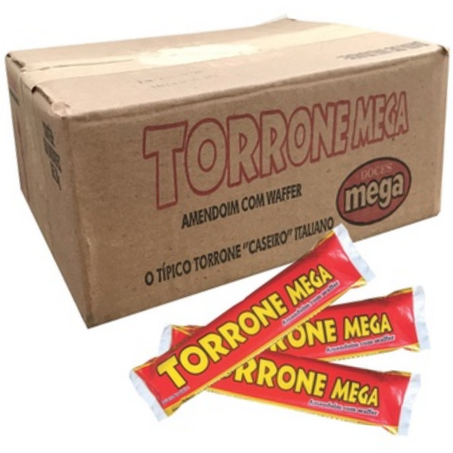 Torrone mega c/wafer pcc/50x20g-caixa
