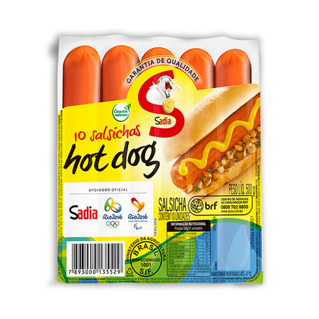 Salsicha Sadia Hot Dog 500G