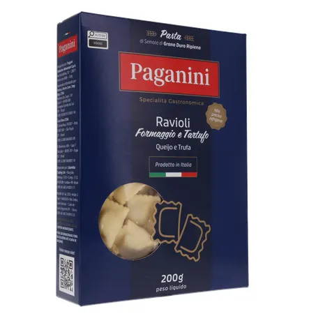 Massa Ravioli Paganini Queijo e Trufa Caixa 200gr 360-33