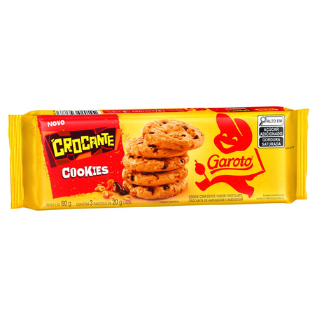 Cookies Garoto 60g - Crocante
