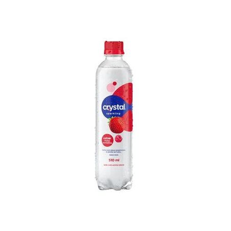 Água Saborizada com Gás Crystal Sabores Frutas Vermelhas Garrafa 510ml