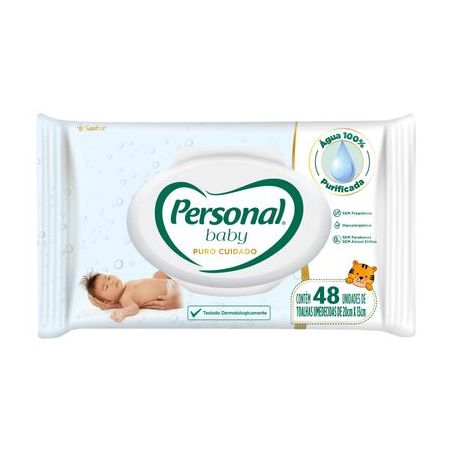 TOALHA UMEDECIDA PERSONAL BABY PURO CUIDADO C/48