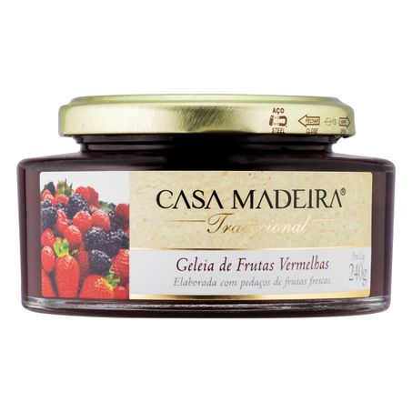 GELEIA FRUTAS VERMELHAS CASA MADEIRA TRADICIONAL