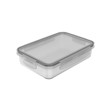 POTE OU CLICK RETANGULAR TRANSPARENTE 870ML