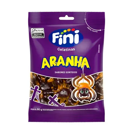 Bala fini aranha brilho 80g