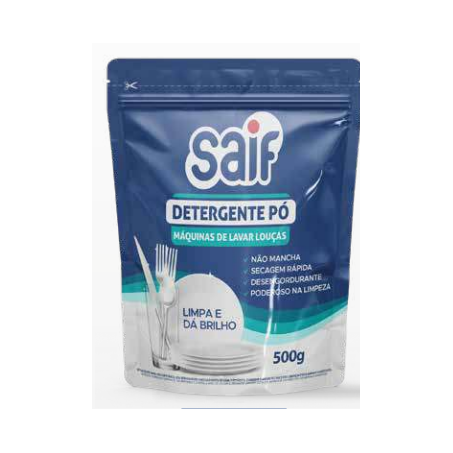 Detergente em pó para maquina de lavar louça saif 500g