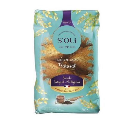 BRIOCHE INTEGRAL 30% MULTIGRAOS SANTA EDWIGES 300G