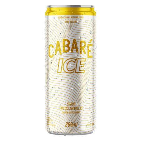 Bebida Mista Alcoólica Gaseificada Frutas Amarelas Cabaré Ice Lata