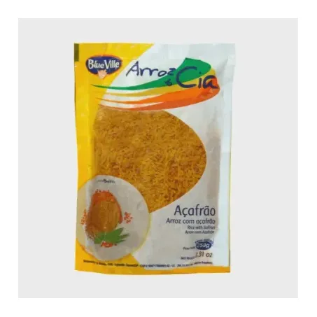 Arroz com açafrão blue ville 250g