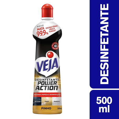 Desinfetante Pinho Power Action Squeeze Veja 500Ml