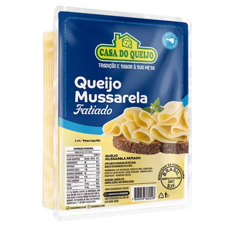 Queijo Mussarela Casa Do Queijo Fatiado 300g 
 