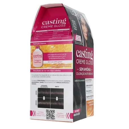 Tintura Para Cabelo L'oréal Casting Creme Gloss Preto Noite 100 360-30