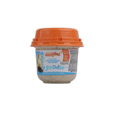 Creme Bom Princípio Sabor Chocolate Branco com Cookies  Pote 160gr 360-2
