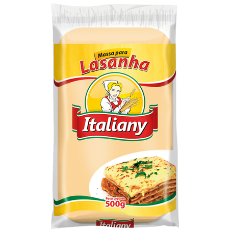 MASSA FRESCA PARA LASANHA ITALIANY 500G