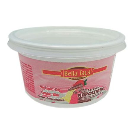 Sorvete bella taça 300ml napolitano