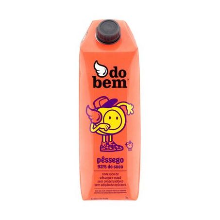 Suco pêssego do bem 1l