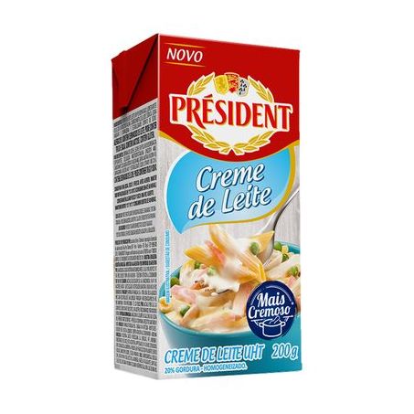 Creme leite president 200gr
