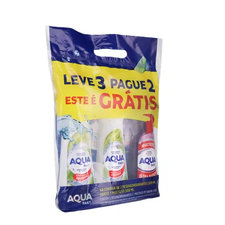 Kit aquafast desengordurante+multiuso 3un 360-33