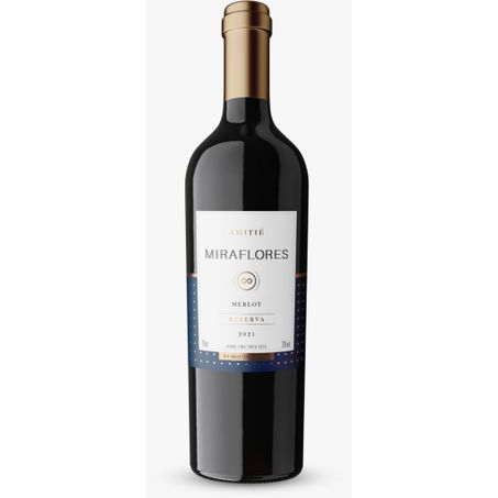 Vinho merlot miraflores amitié 750ml