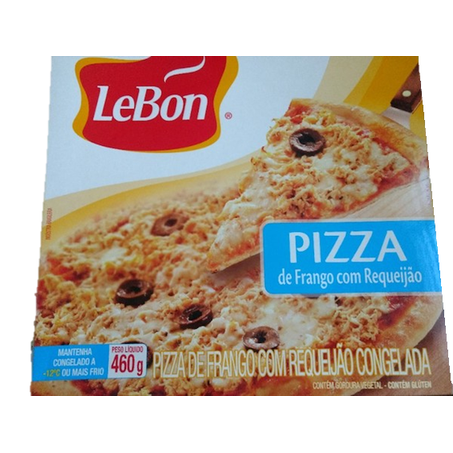 Pizza lebon frango com requeijão 400g