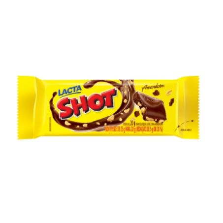 Chocolate lacta shot amendoim 20g