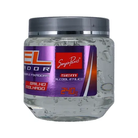 Gel fixador sergio paris brilho m.forte 240g 360-6