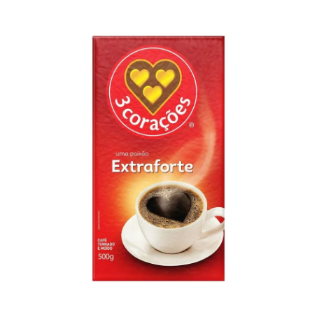 CAFÉ 3 CORAÇÕES EXTRAFORTE VÁCUO 500G