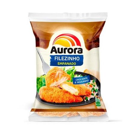 FILEZINHO DE FRANGO EMPANADO AURORA  CONGELADO 1,5KG