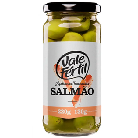 Azeitona vale fertil 220g recheio salmao vidro