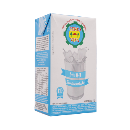 LEITE LONGA VIDA TERRA VIVA SEMIDESNATADO 1L 360-25
