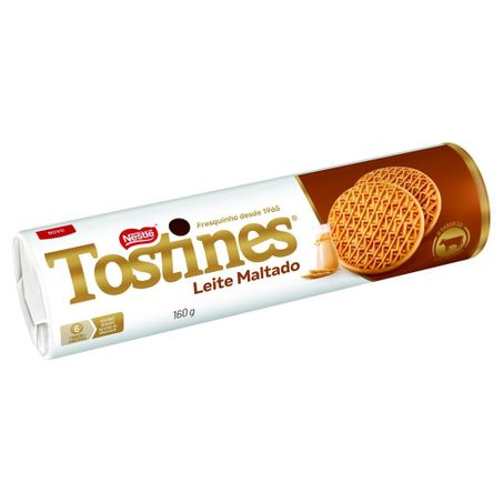 BISCOITO NESTLE TOSTINES LEITE MALTADO 160G