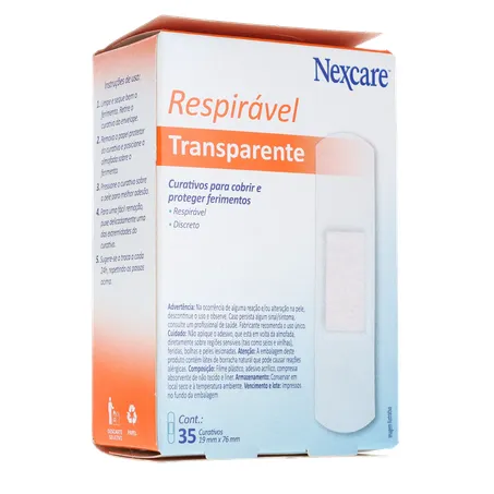 Curativo Nexcare Transparente Caixa 35un 
  360-15