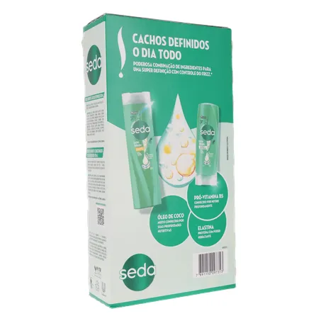KIT SEDA SHAMPOO 300ML + CONDICIONADOR 190ML CACHOS DEFINIDOS 360-15