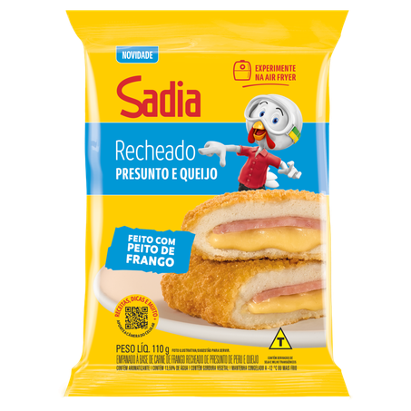 Empanado Recheado Sadia Presunto e Queijo 110g