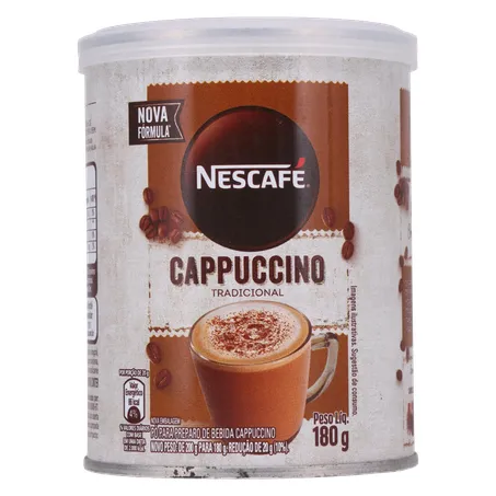Cappuccino Solúvel Nescafé Tradicional Lata 180gr 360-0