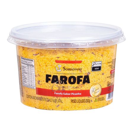 FAROFA SOBRADINHO GOURMET SABOR PICANHA 250G