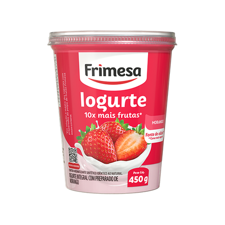 Iogurte Frimesa 450g Pedaco Fruta Morango