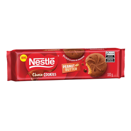 Biscoito Nestlé Chococookies Peanut Butter 100g