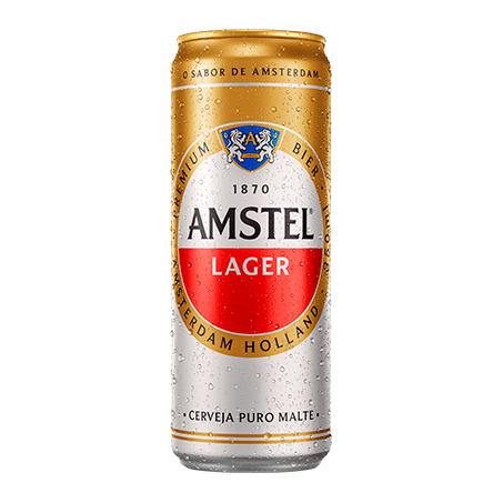 Cerveja amstel lager lata 350ml