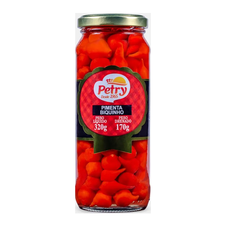 Pimenta em conserva petry biquinho 170g