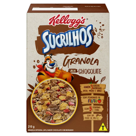 SUCRILHOS KELLOGG'S 210G GRANOLA CHOCOLATE 