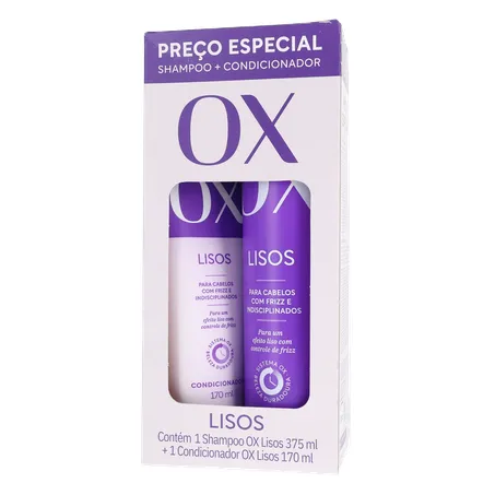 Kit shampoo ox 375ml+cond170ml lisos 360-1