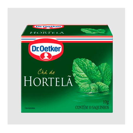 Chá de Hortelã Dr Oetker Caixa com 10un - 10gr