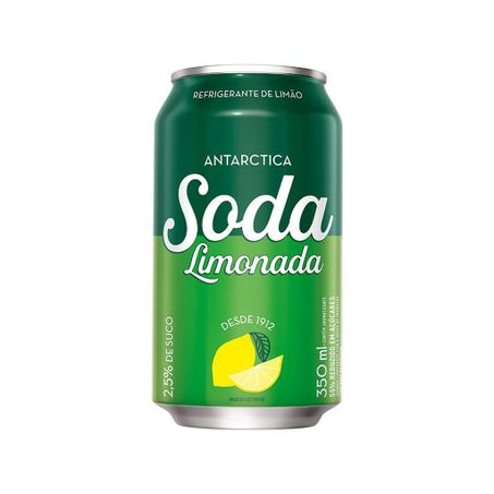 Refrigerante antarctica soda limonada lata 350ml